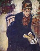 Edgar Degas Portrait of Miss Cassatt, Seated oil painting